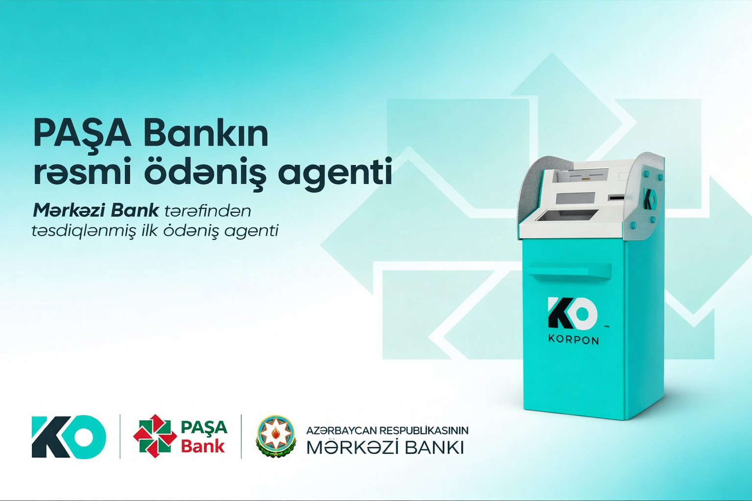 PAŞA Bankın rəsmi ödəniş agenti